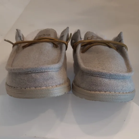 Hey Dude Wally Herringbone Canvas Loafer Chukka-Style Slide/ Slip On - Picture 6 of 17